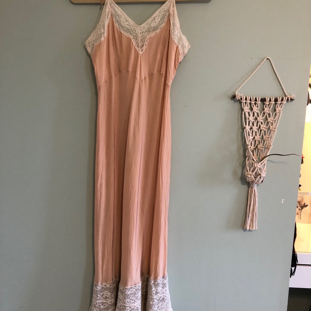 Vintage lace slip dress